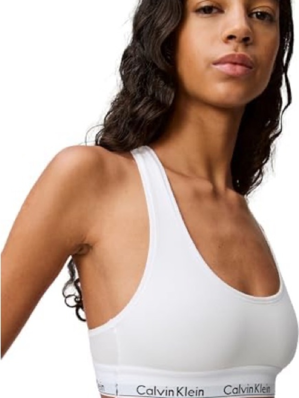 Calvin Klein White Racerback Bralette and Leggings